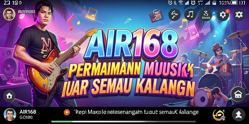 Screenshot gameplay AIR168 yang penuh warna dan interaktif.