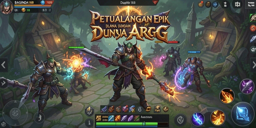 Tangkapan layar gameplay BAGINDA168 menunjukkan aksi seru dan karakter yang kuat.