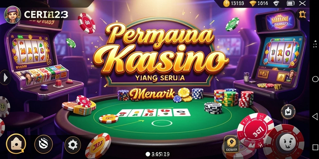 Tangkapan layar CERI123 menampilkan berbagai permainan Kasino yang menarik.