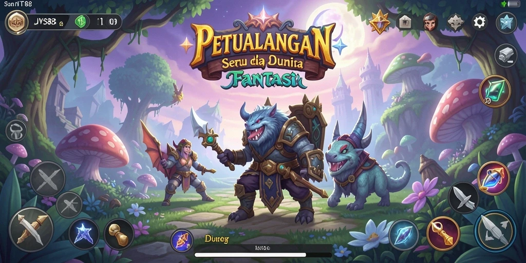 Tampilan gameplay JVS88 yang penuh aksi dan keindahan