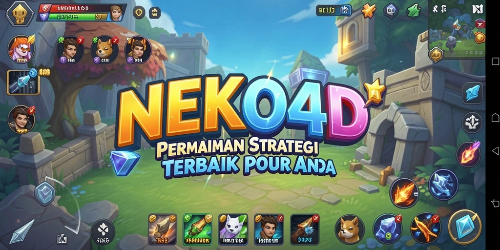 Screenshot gameplay NEKO4D menampilkan pertempuran strategi yang mendebarkan.