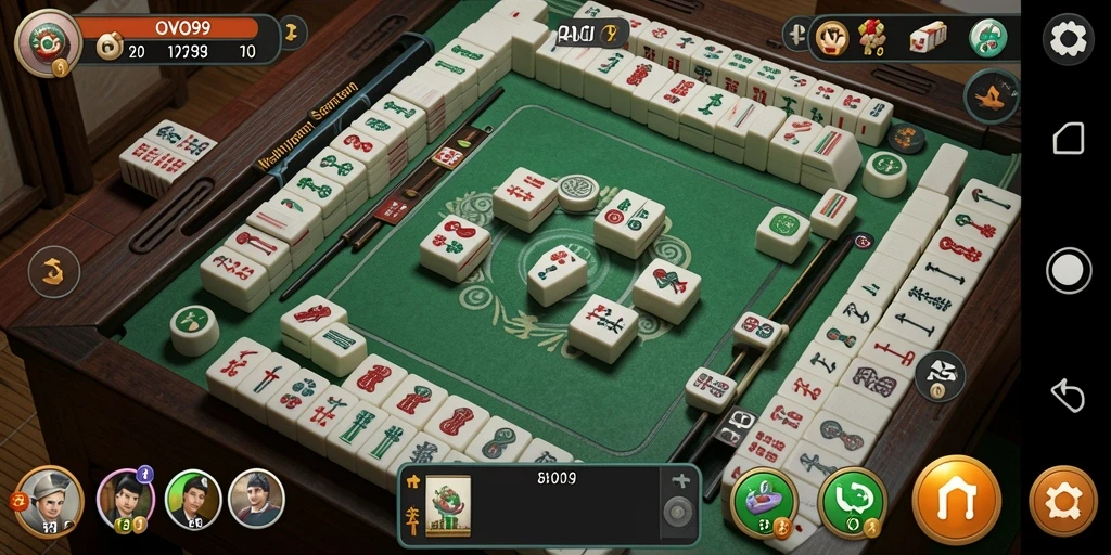 Gameplay Mahjong seru dan menantang di OVO99.