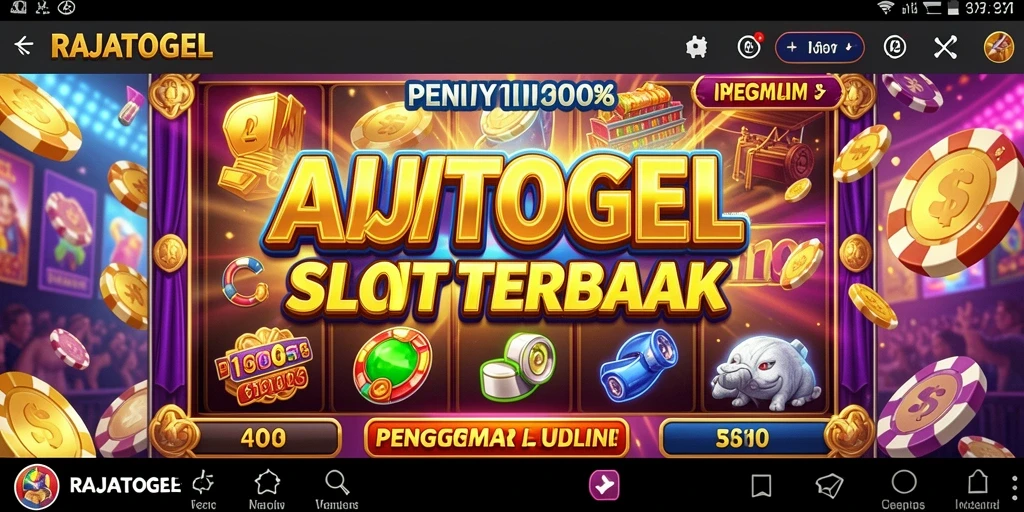 Tampilan gameplay seru dengan berbagai pilihan mesin Slot di RAJATOGEL.