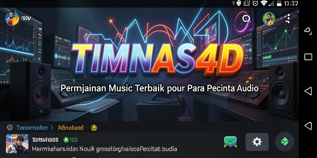 Screenshot utama TIMNAS4D menampilkan gameplay musik yang interaktif dan seru.