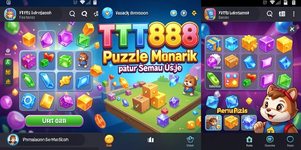 Screenshot gameplay Puzzle yang menantang dan menarik di TTT888.